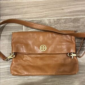 Tory Burch Tan Crossbody Bag with Gold Hardware